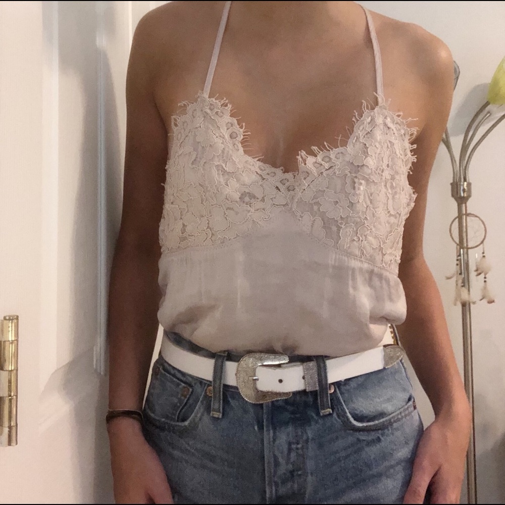 Lacy free people bodysuit